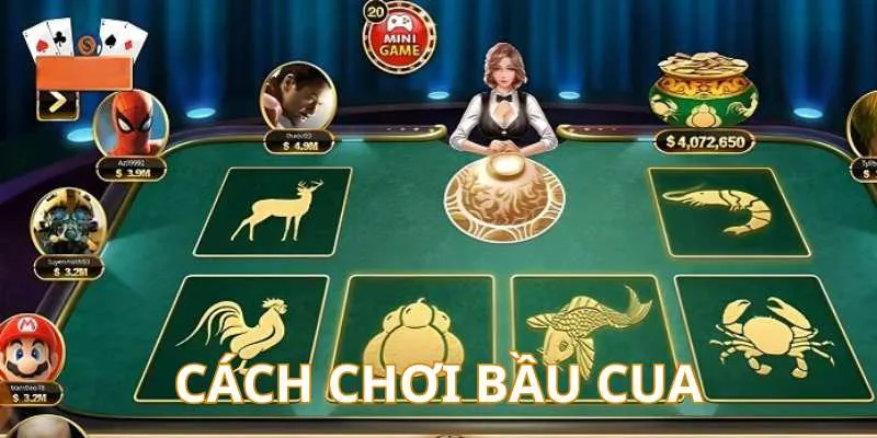 cách chơi bầu cua online